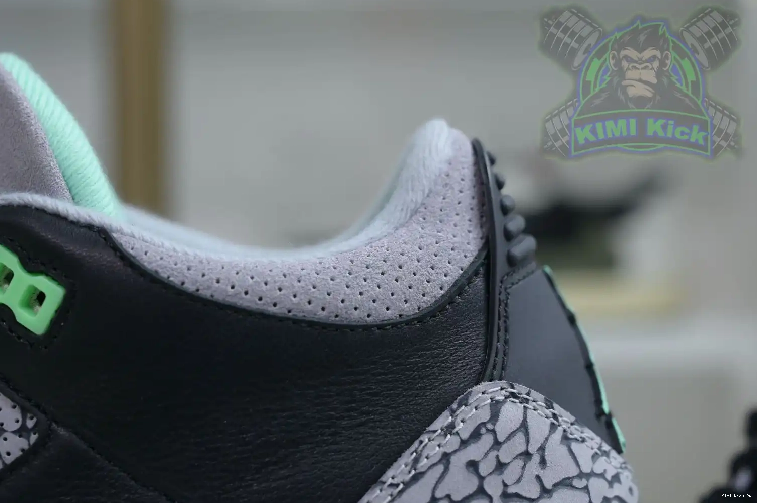 Glow Jordan 3 Green Kimikick Air 0820